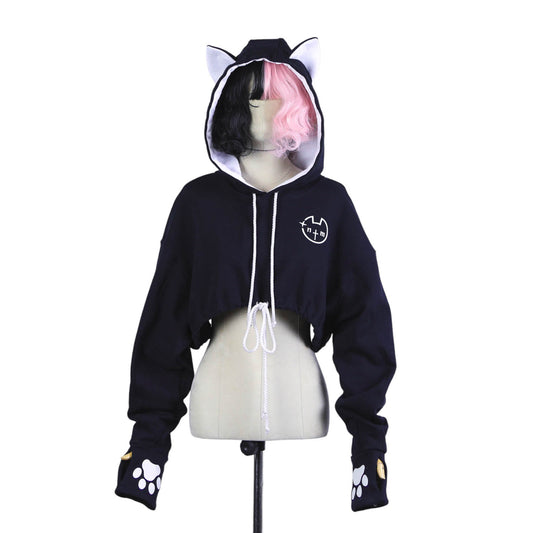 NEKO crop hoodie