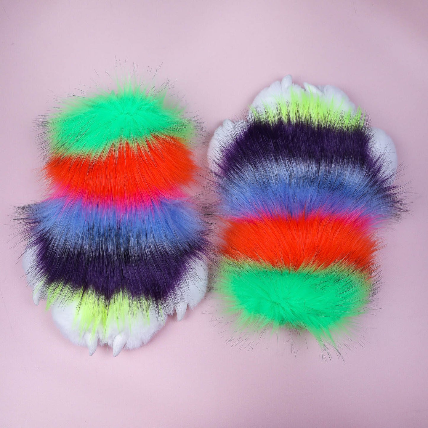 Rainbow Cheshire Cat Paws Gloves