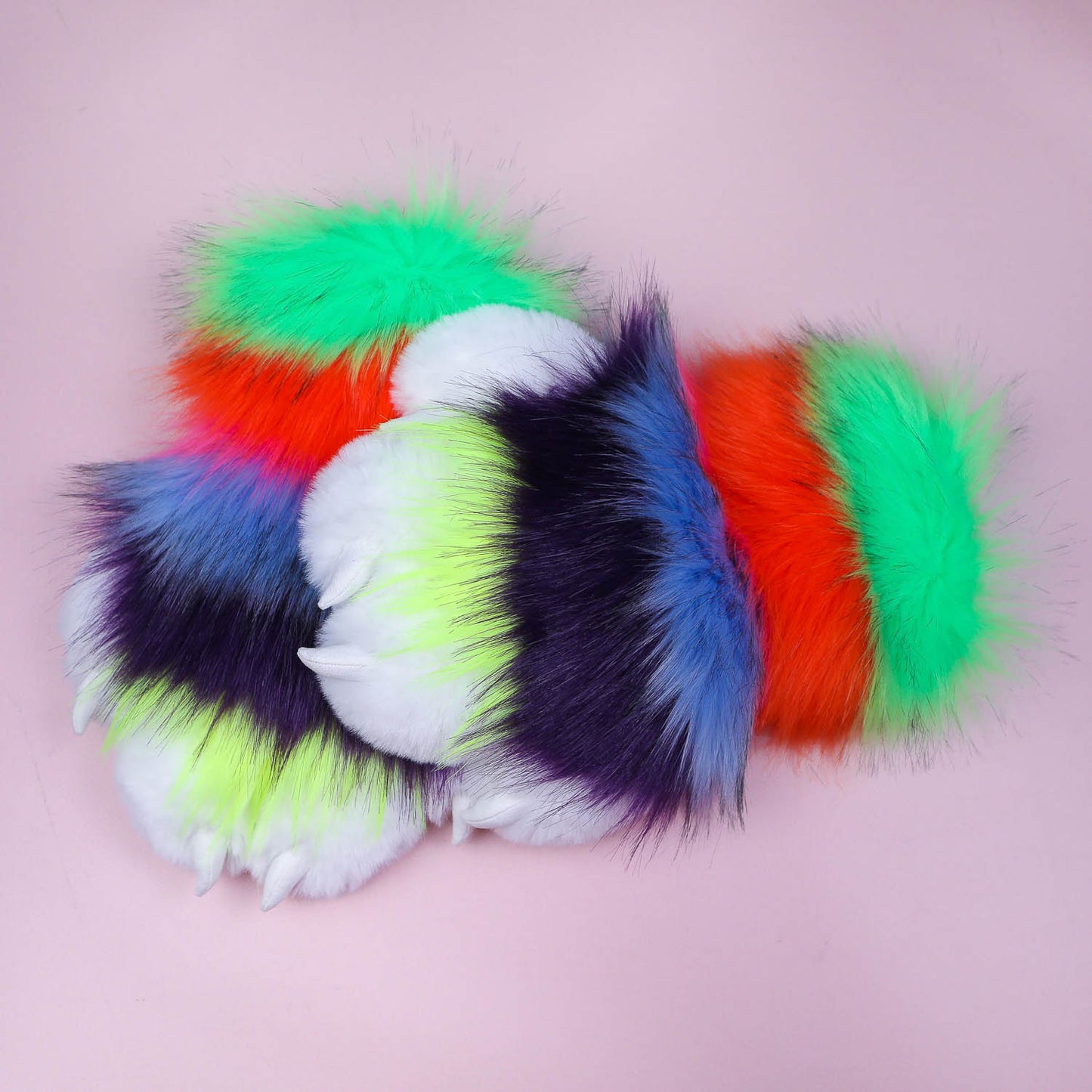 Rainbow Cheshire Cat Paws Gloves