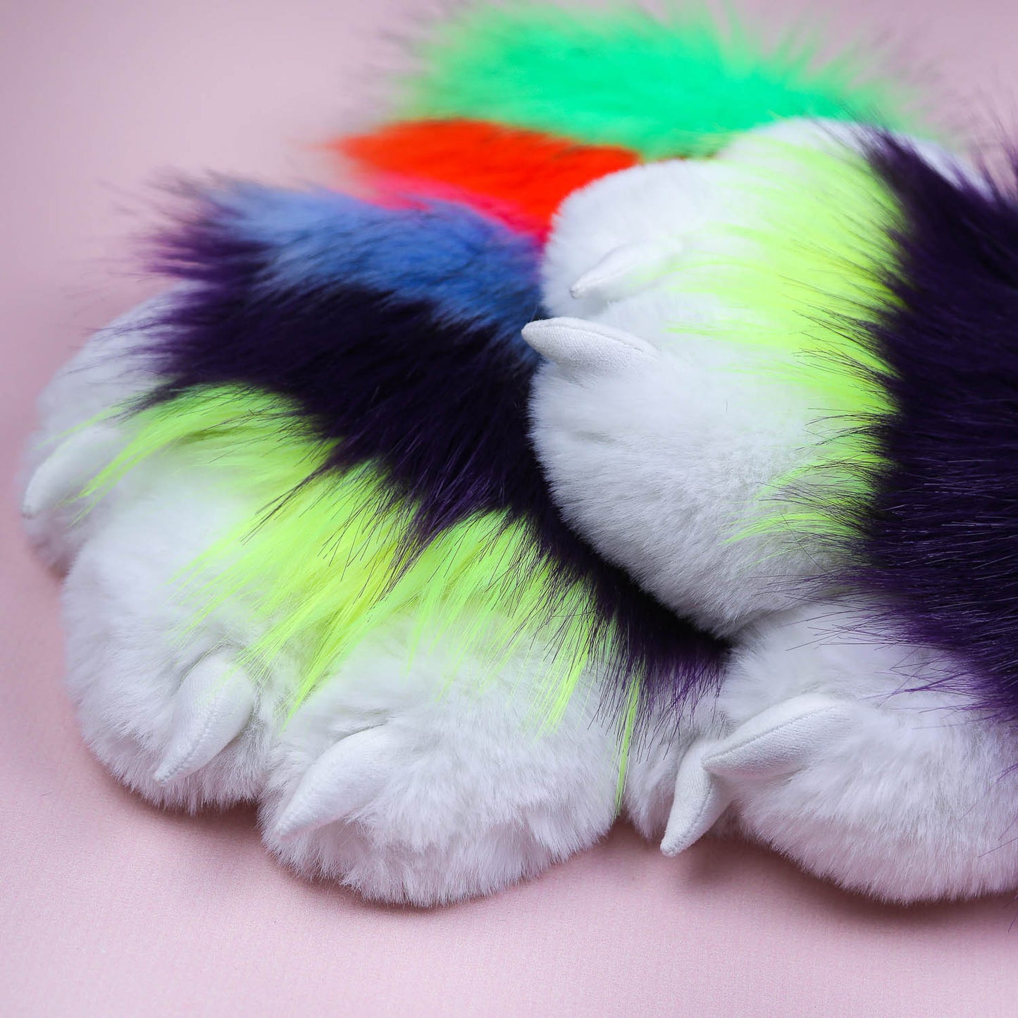 Rainbow Cheshire Cat Paws Gloves