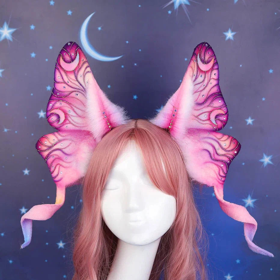 Pink Morning Sky Butterfly Ears