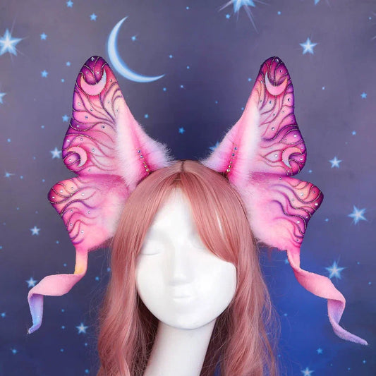 Pink Morning Sky Butterfly Ears