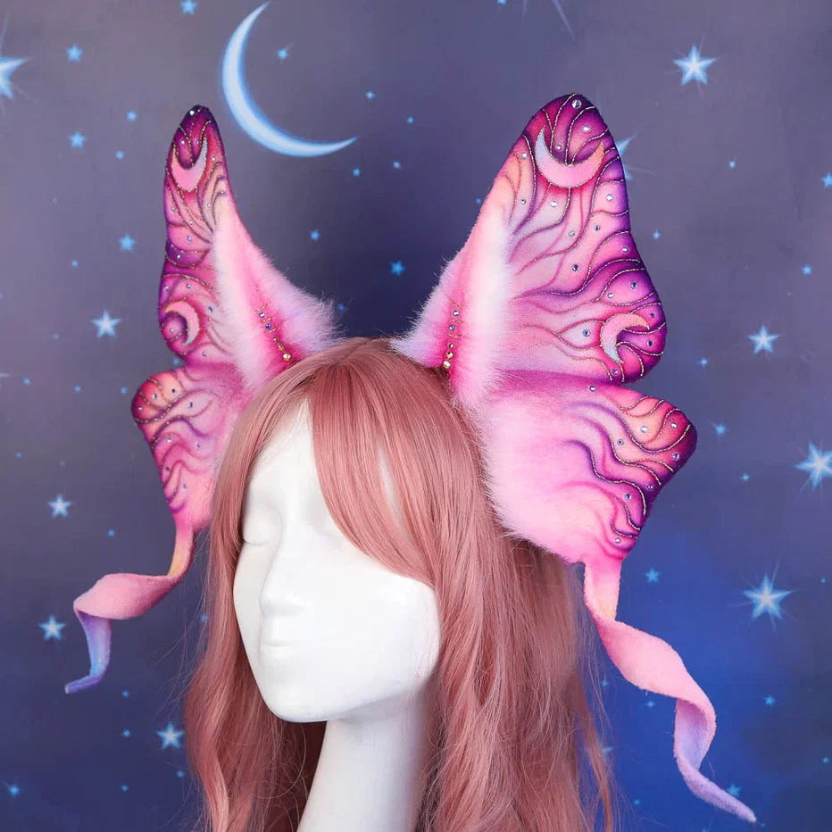 Pink Morning Sky Butterfly Ears