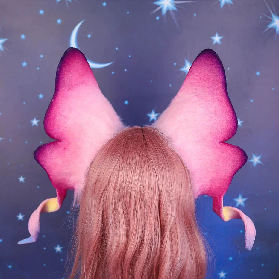 Pink Morning Sky Butterfly Ears