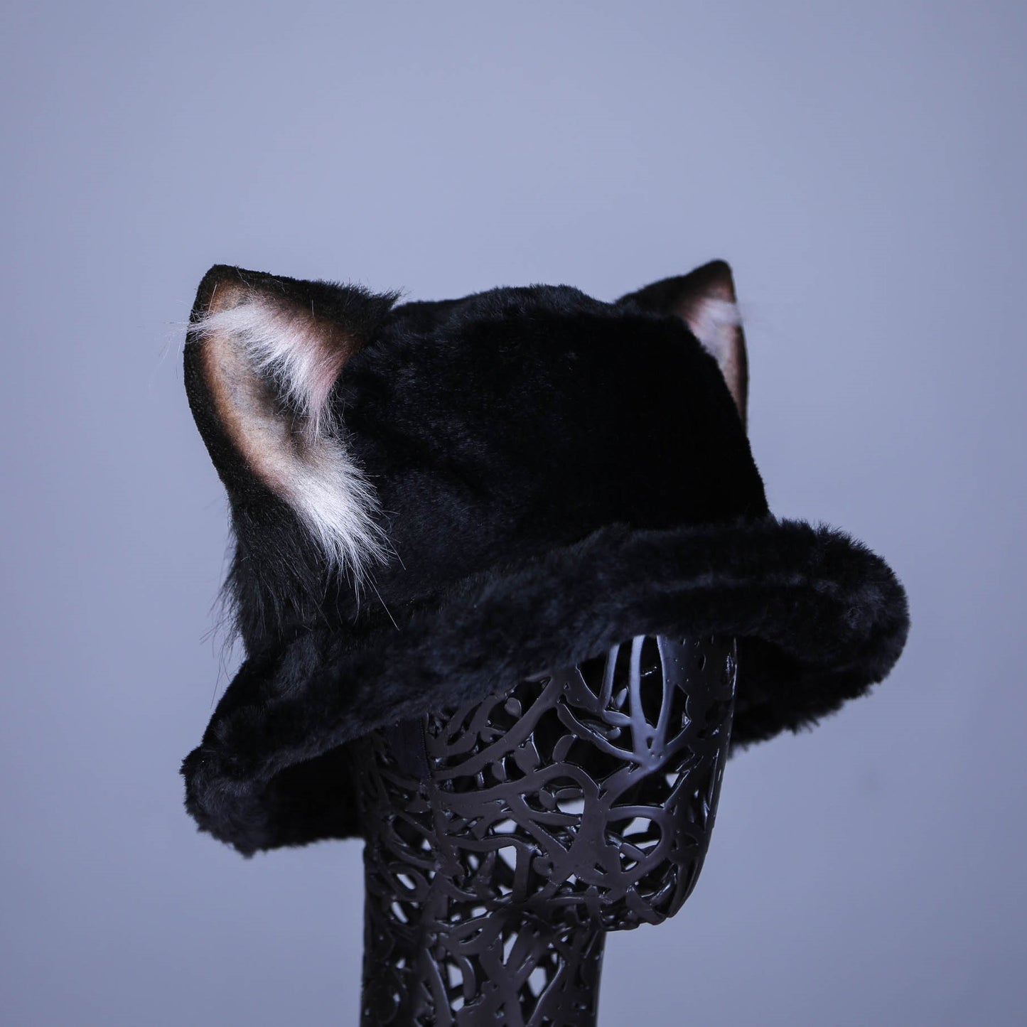 Black Kitten Hat (with brown ears)