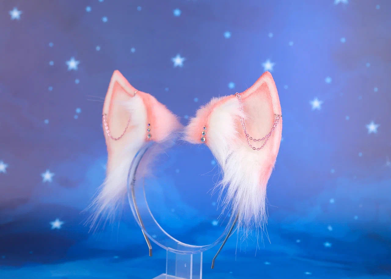 Pink Shark Ears and Tail Set