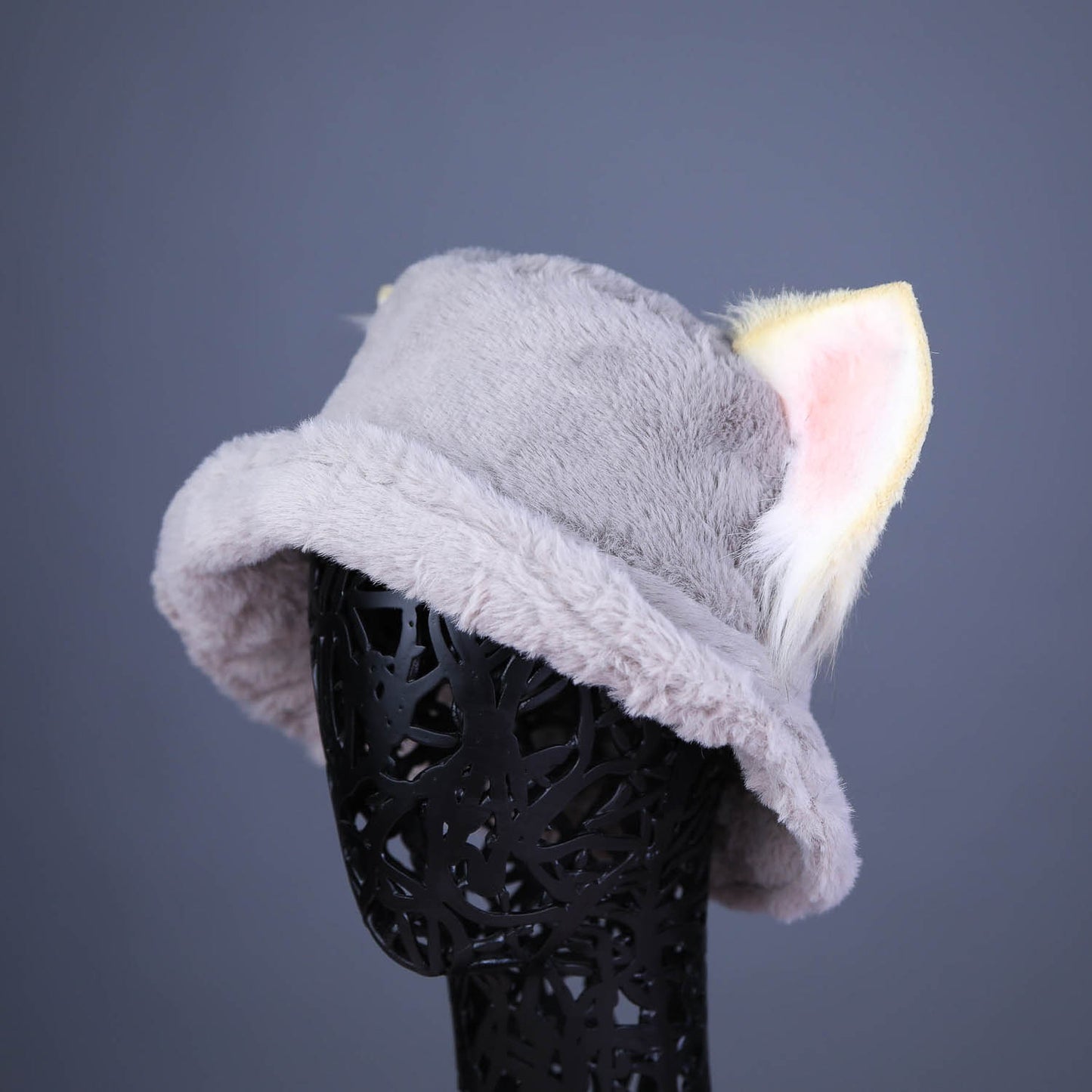 Grey Kitten Hat (with beige ears)