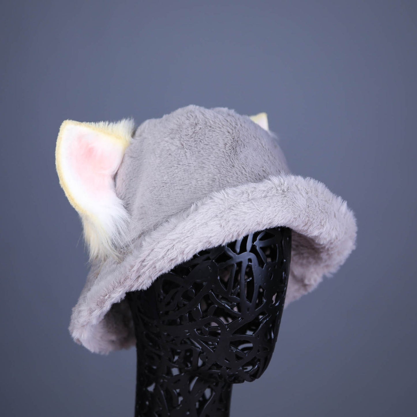 Grey Kitten Hat (with beige ears)