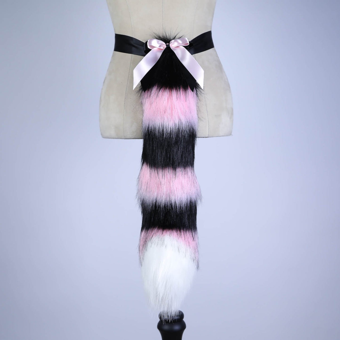 Pink and Black Kitten Tail