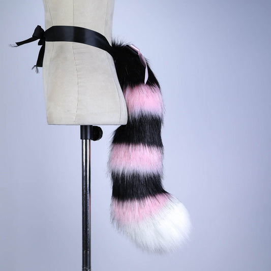 Pink and Black Kitten Tail