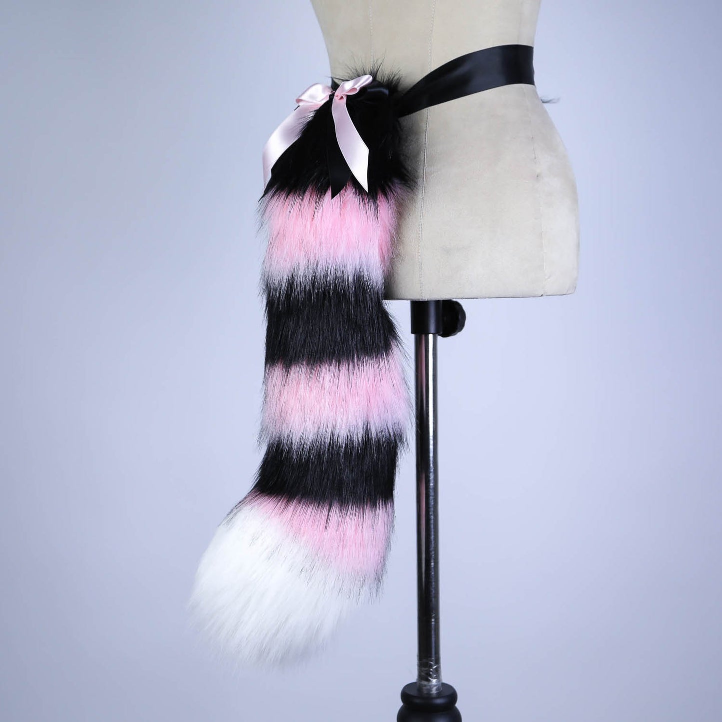 Pink and Black Kitten Tail