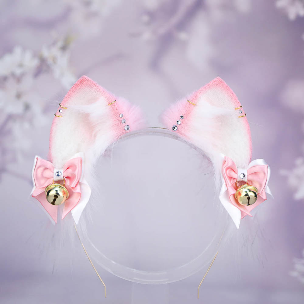 Pink Nurse Cat Ears and Tail Set - Shop Catzo Club Hair Accessories - Pinkoi