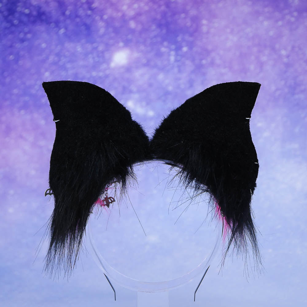 Neon Pink Bat Ears