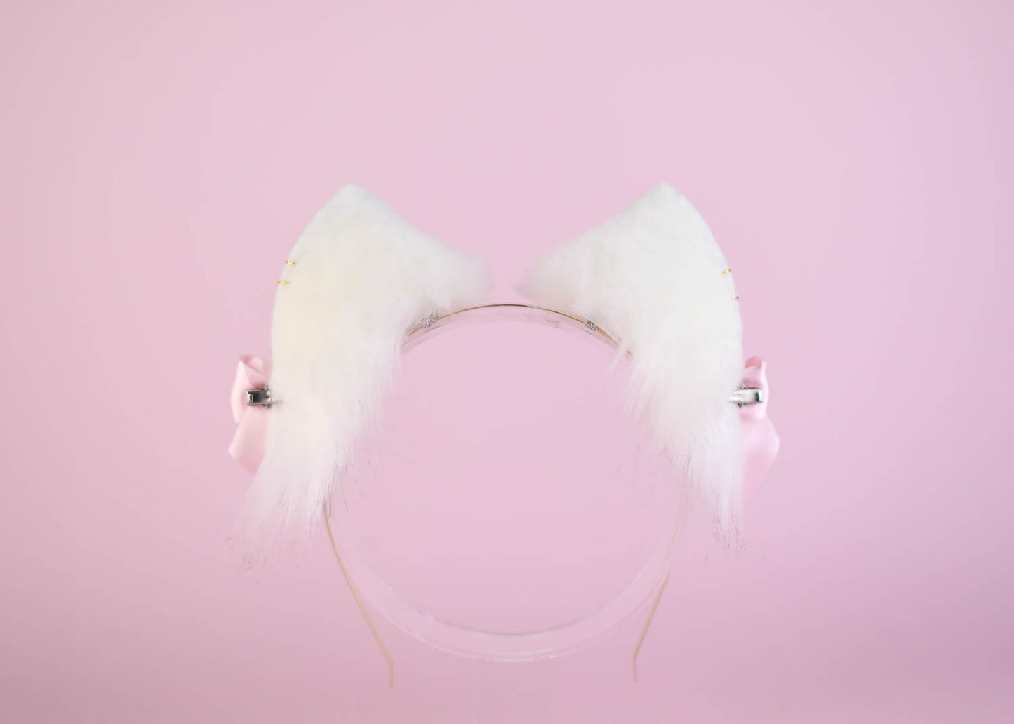 White Cat Ears and Tail Set