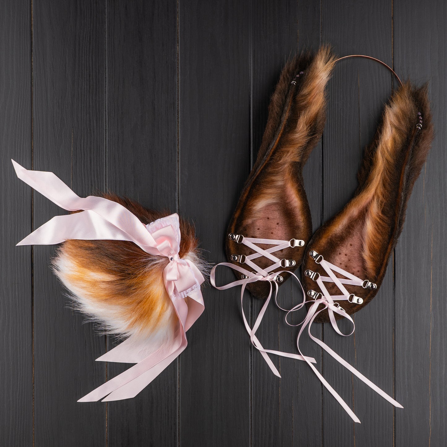 Corset Bunny Ears and Tail Set
