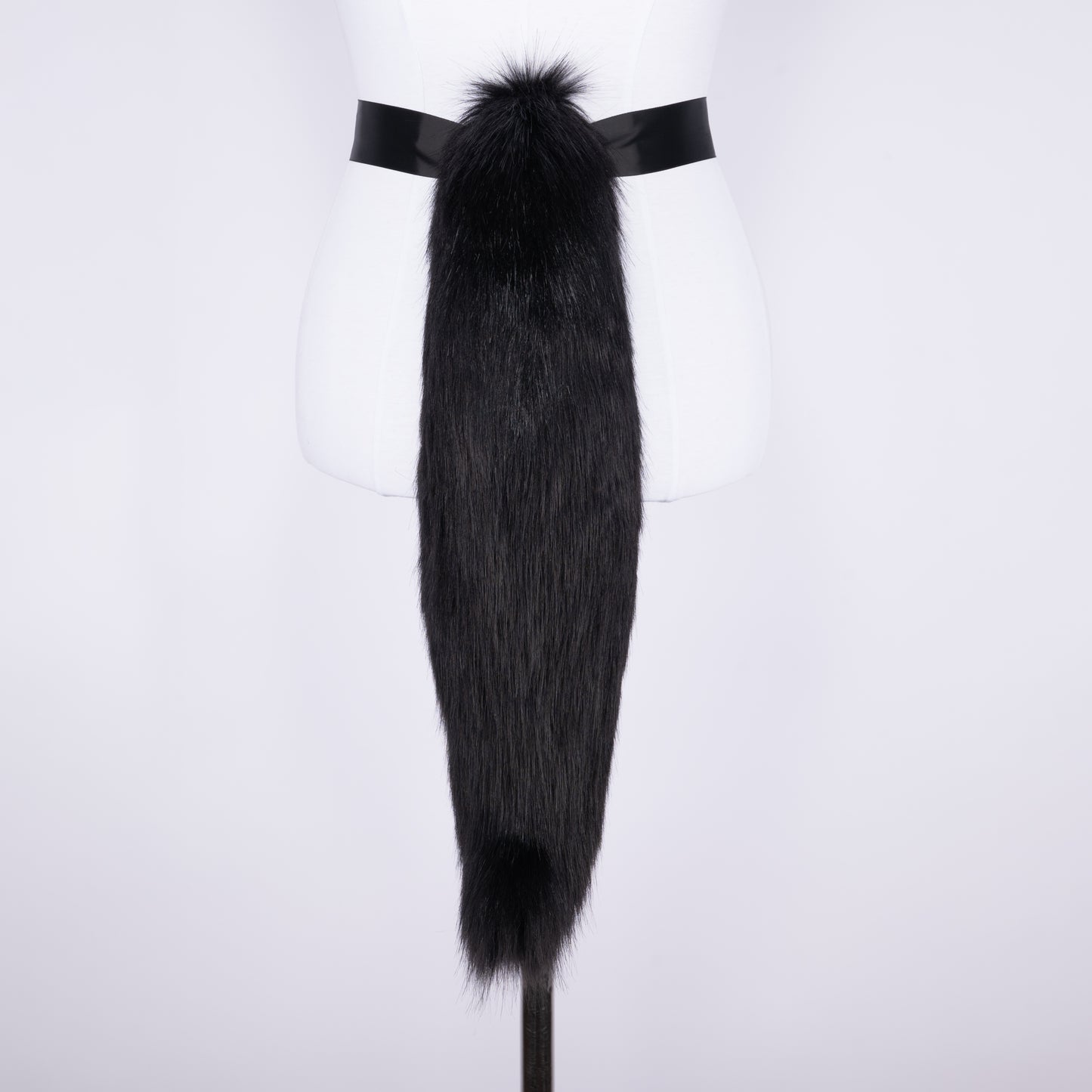 Realistic Black Wolf Tail