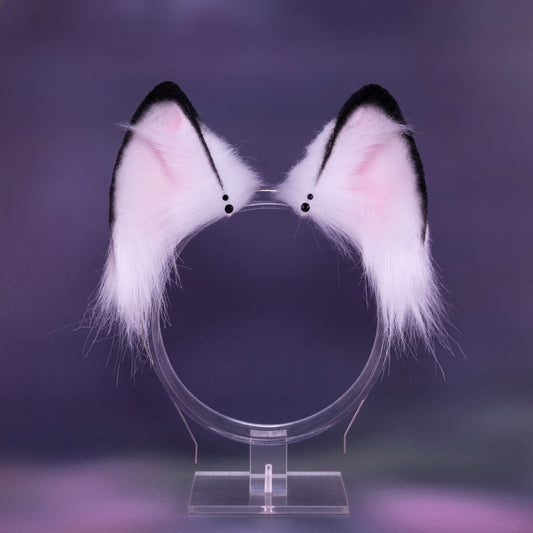 Black and White Fox Ears