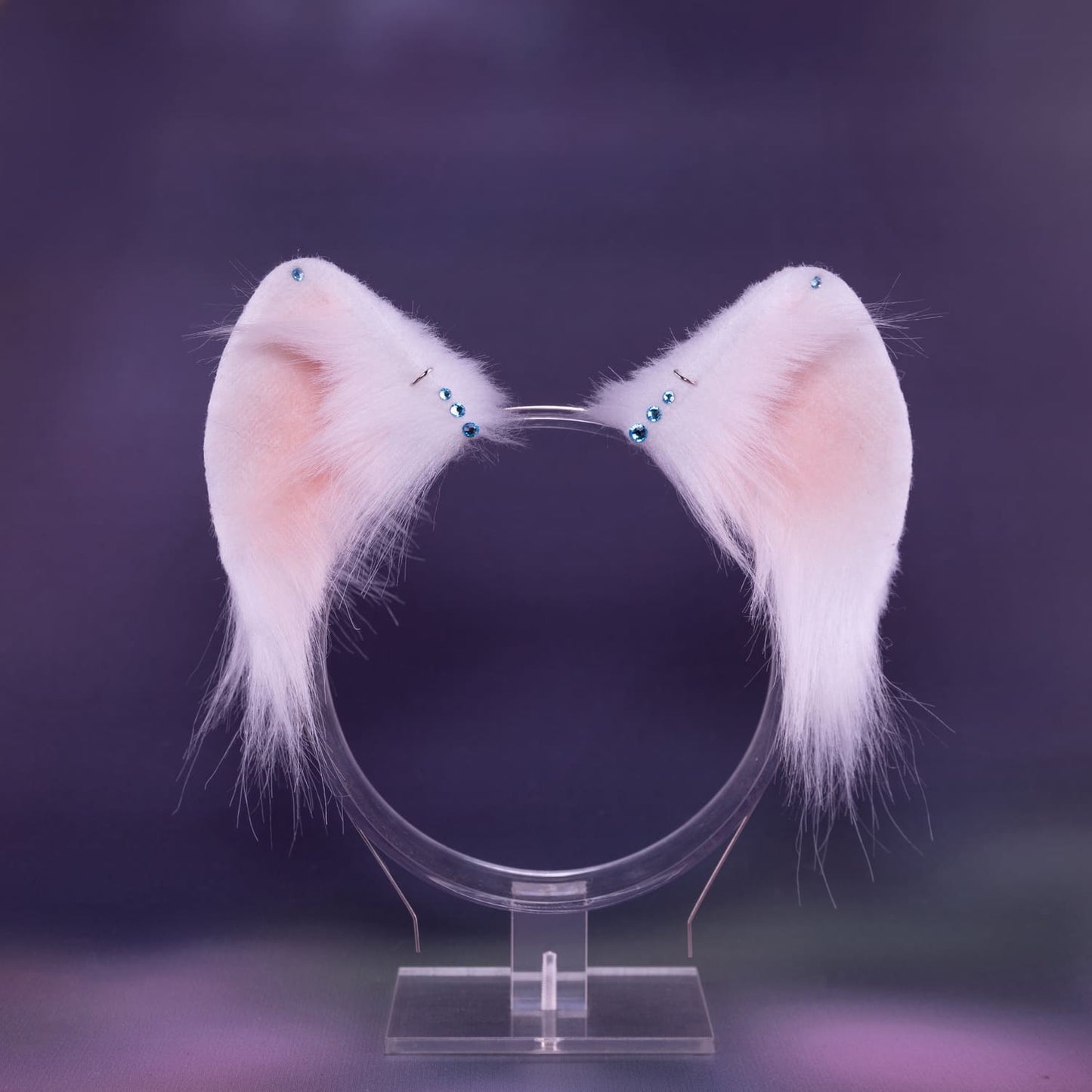 White Crystal Ferret Ears