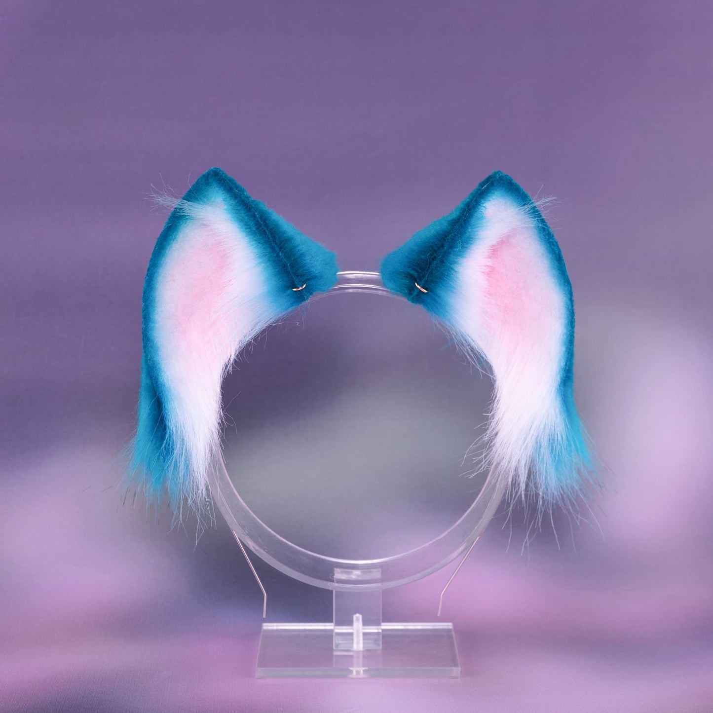 Teal Kitten Ears