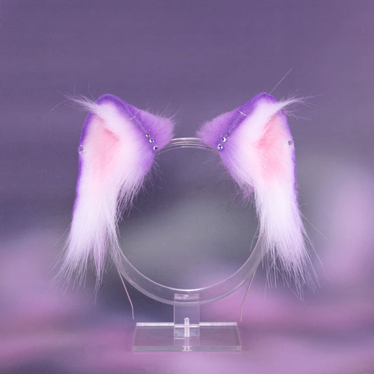 Lilac Crystal Kitten Ears