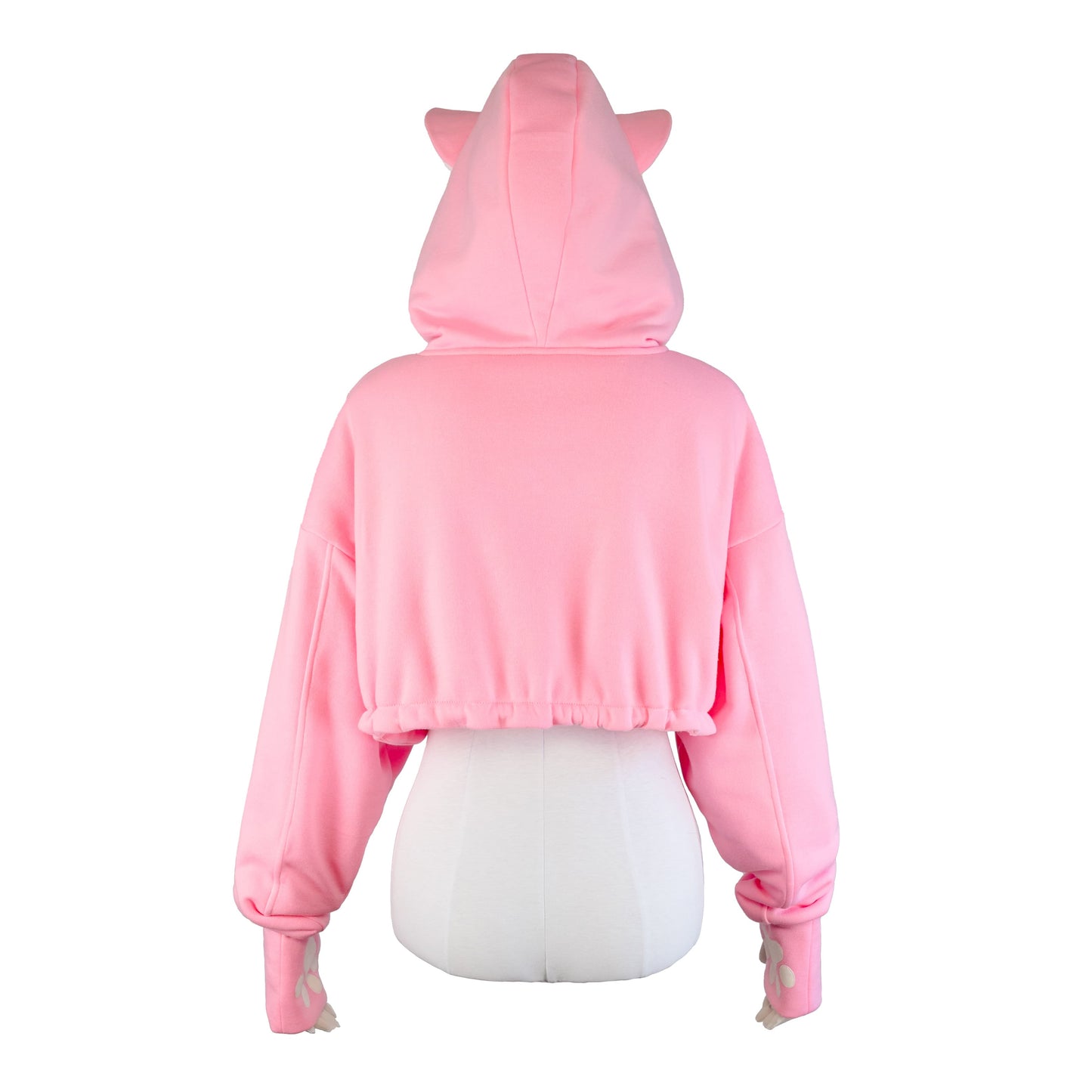 NEKO crop hoodie (black and white)