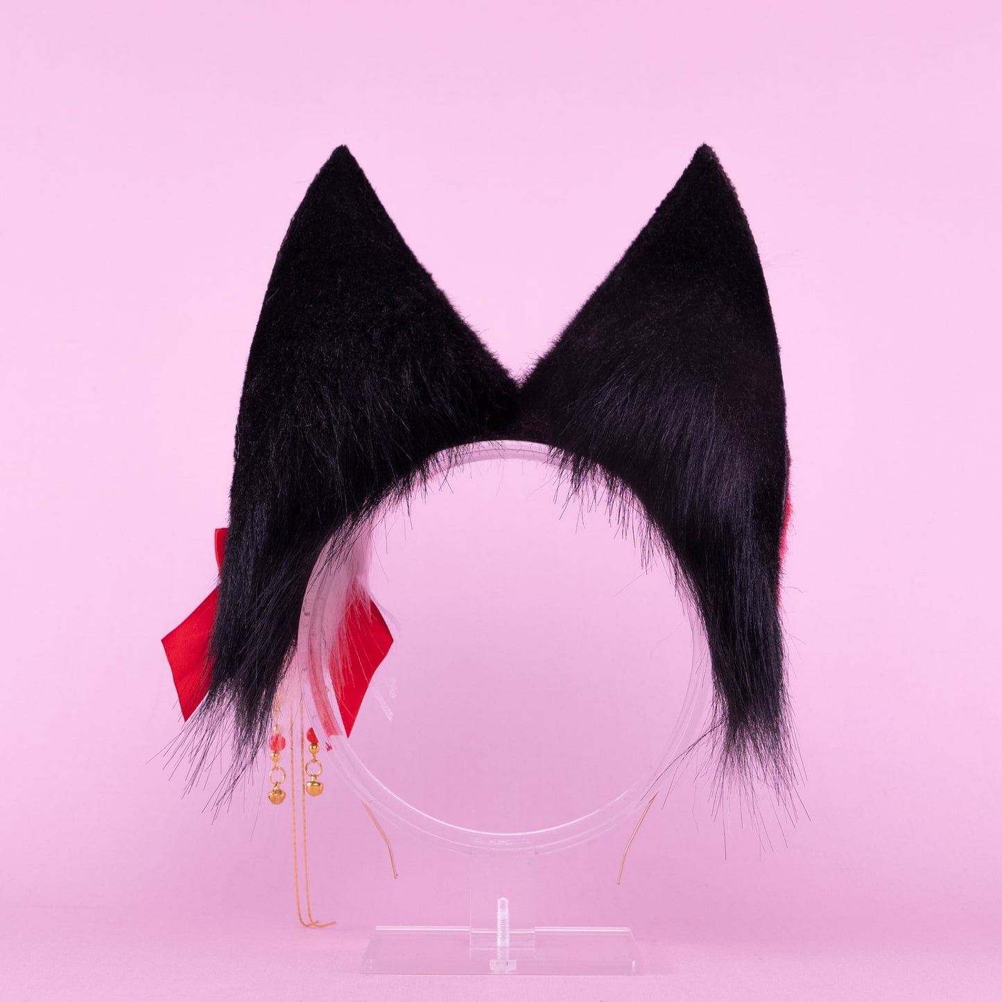 Black Kitsune Ears and Tail Set