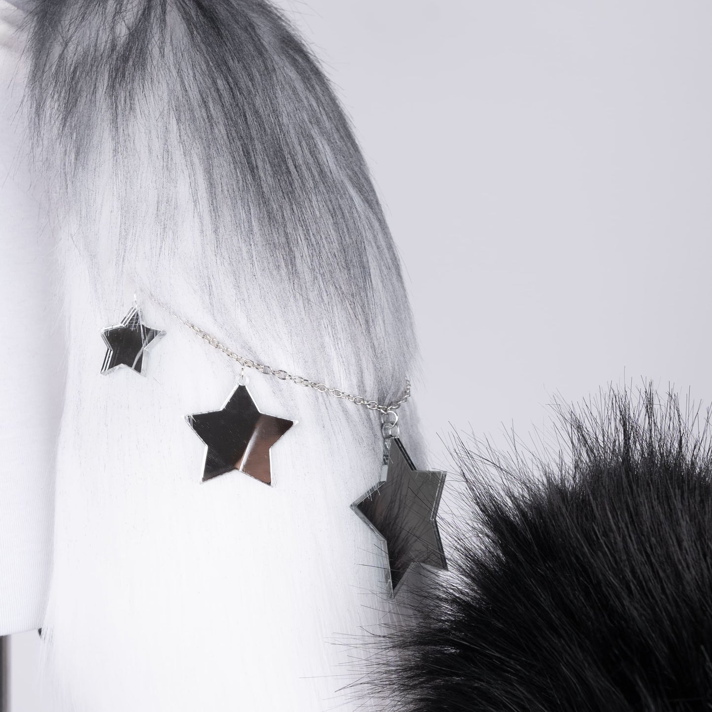 Black Starry Puppy Ears and Tail Set