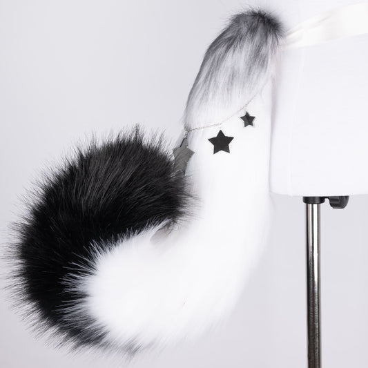 Black Starry Puppy Tail