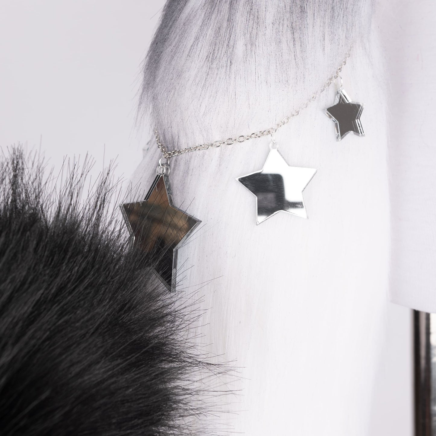 Black Starry Puppy Ears and Tail Set