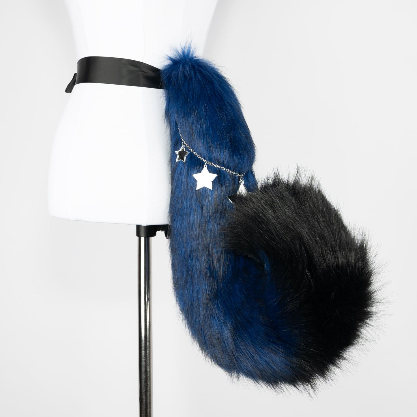 Blue and Black Starry Puppy Tail