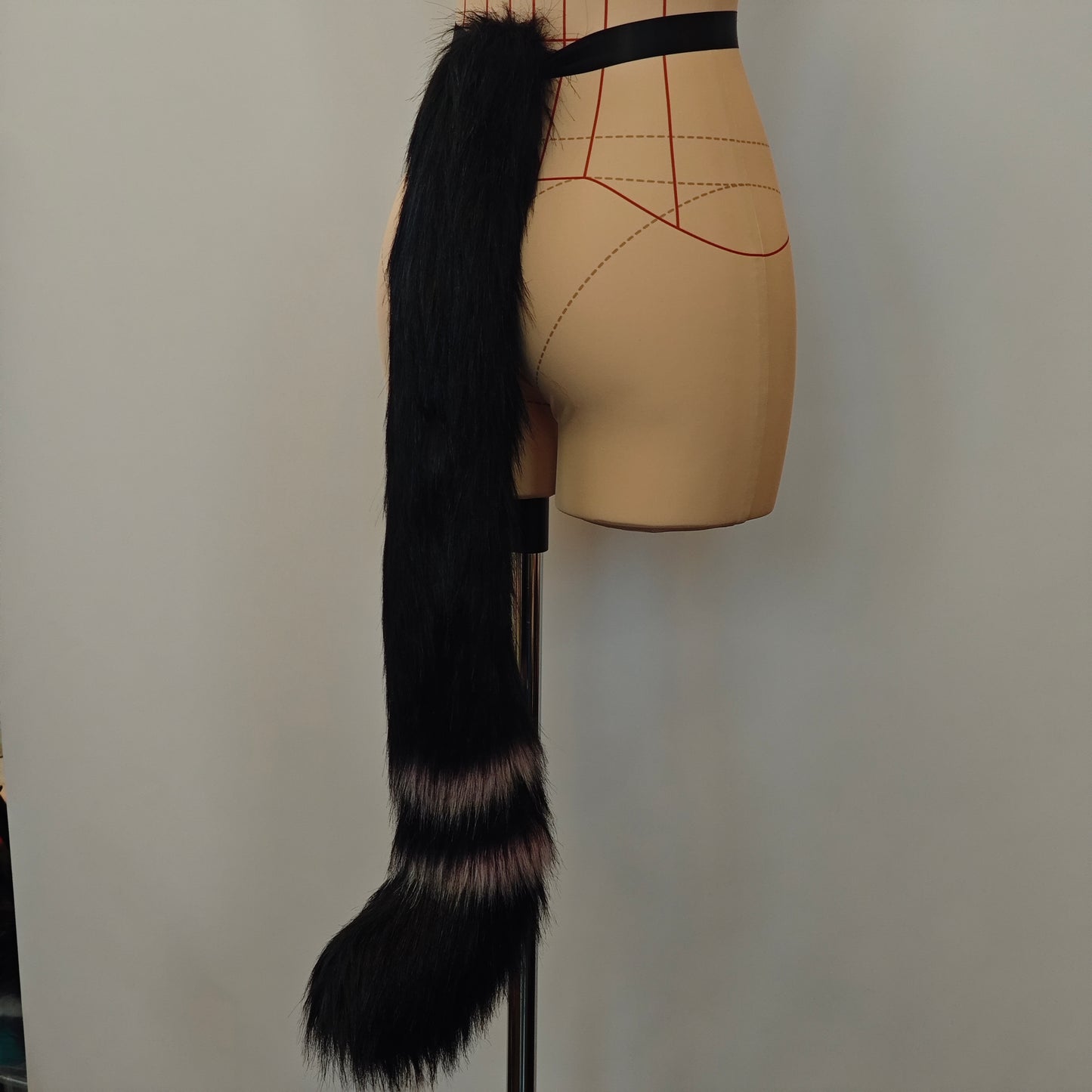 Black and Grey Cat Tail RFS