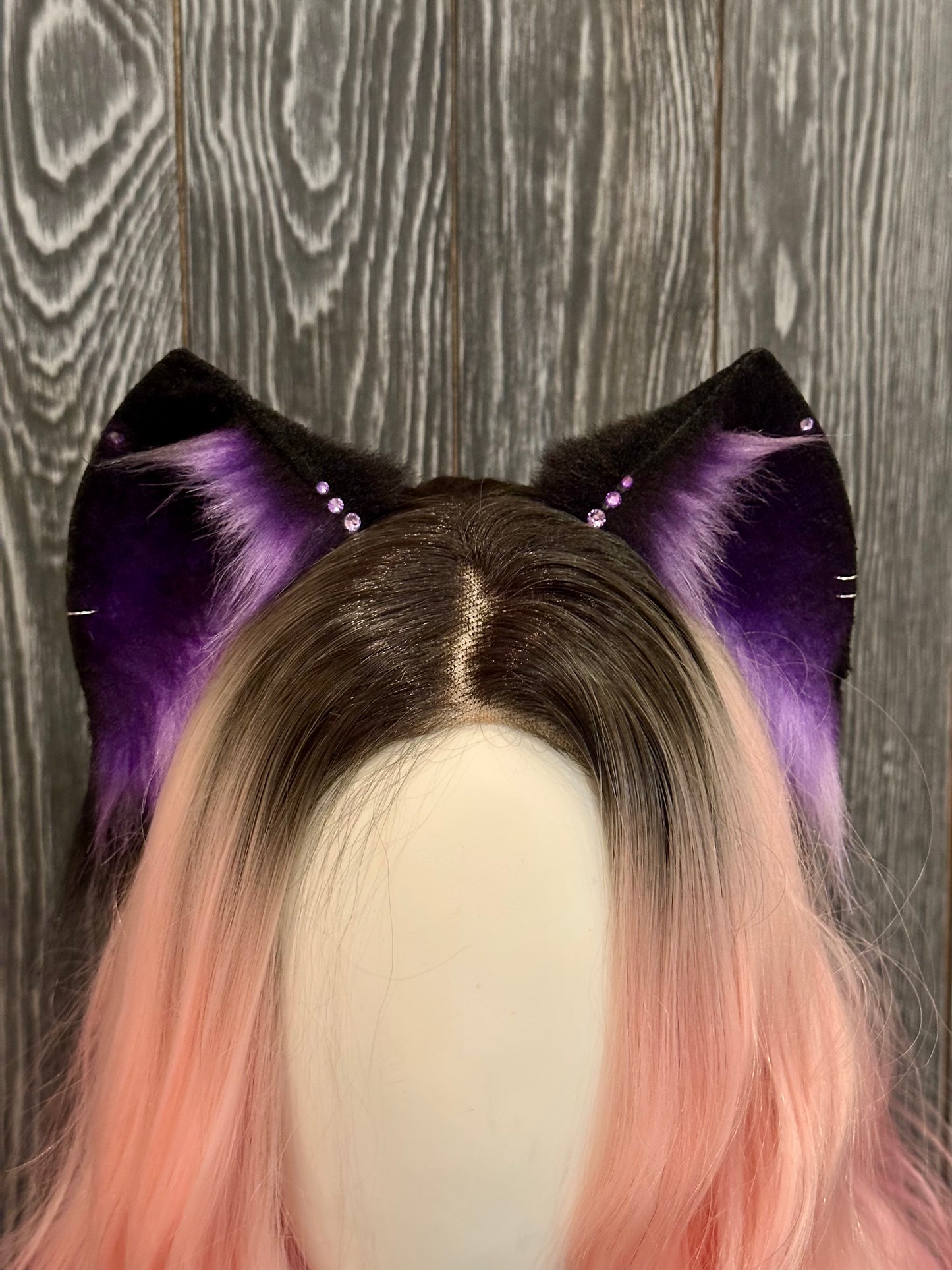 Black and Purple Kitten Ears RFS
