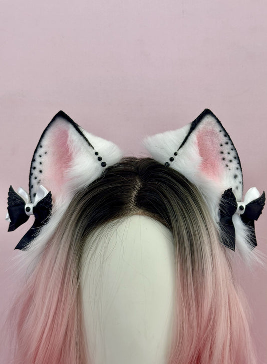 Black and White Kitten Ears RFS