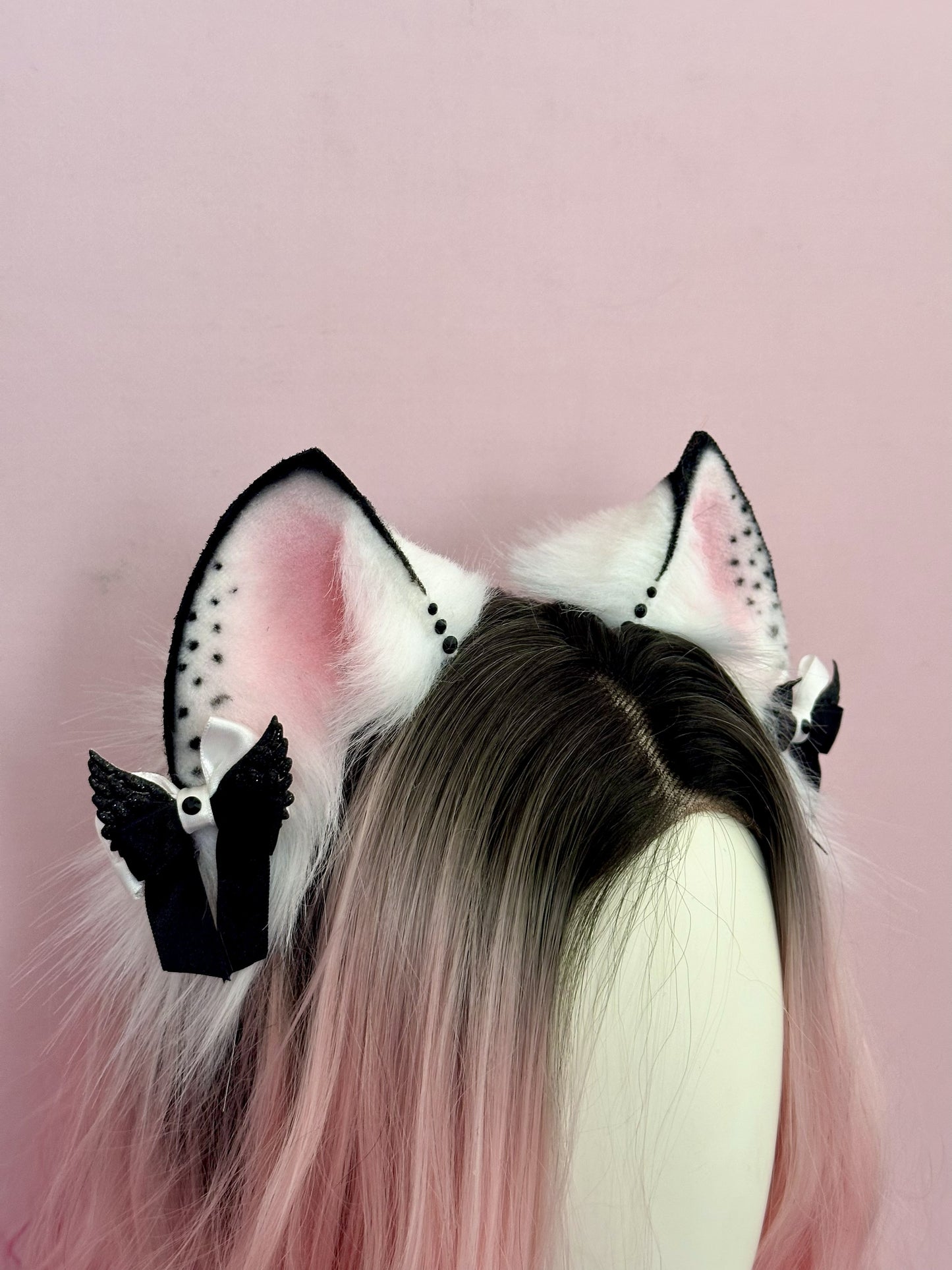 Black and White Kitten Ears RFS