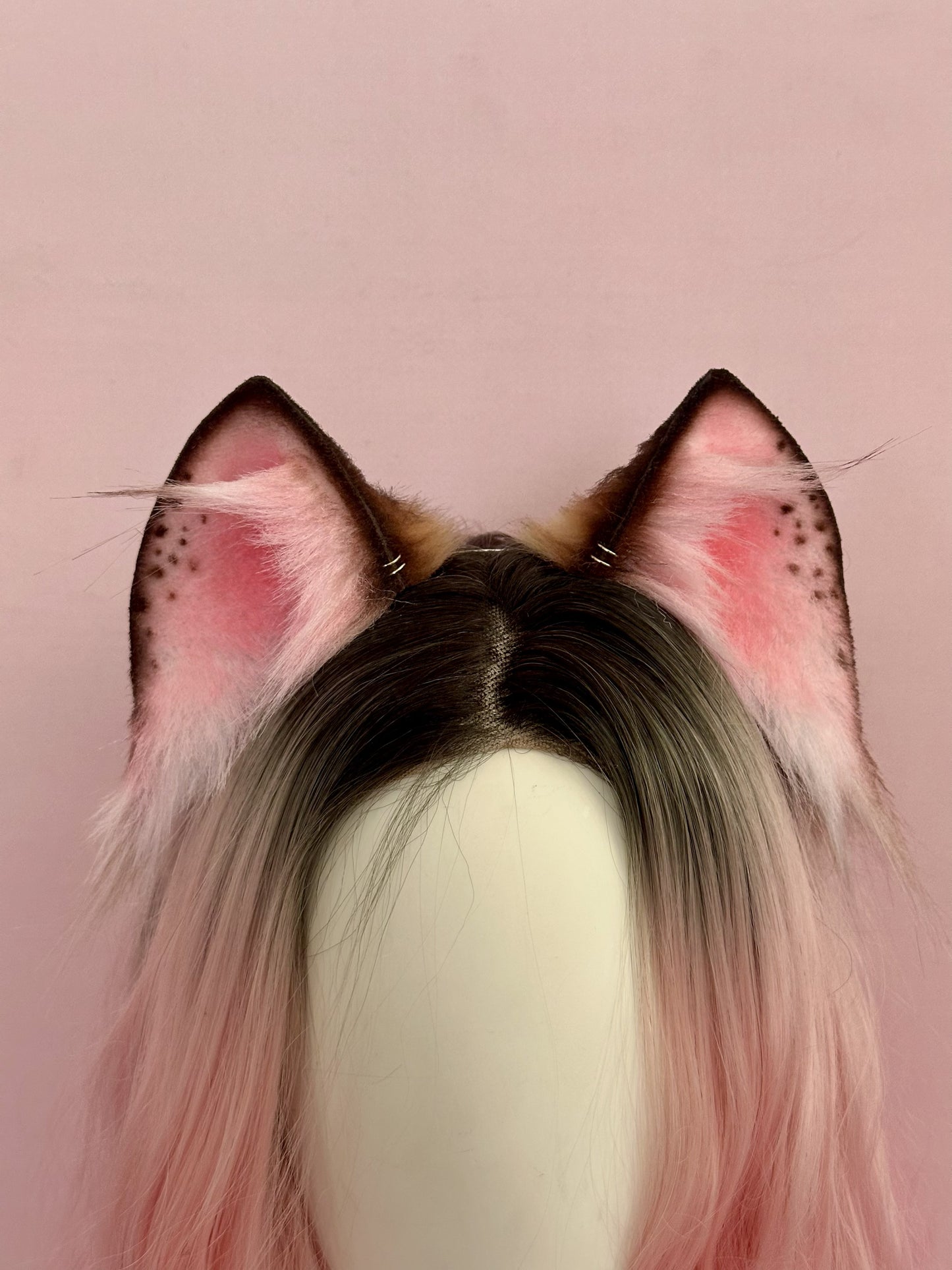 Brown and Pink Kitten Ears RFS