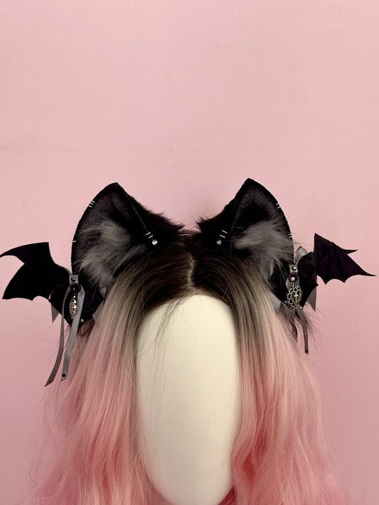 Black Bat Kitten Ears RFS