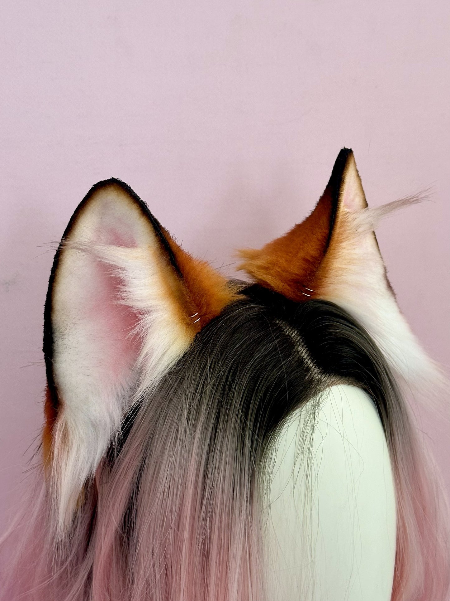 White and Ginger Fox Ears RFS