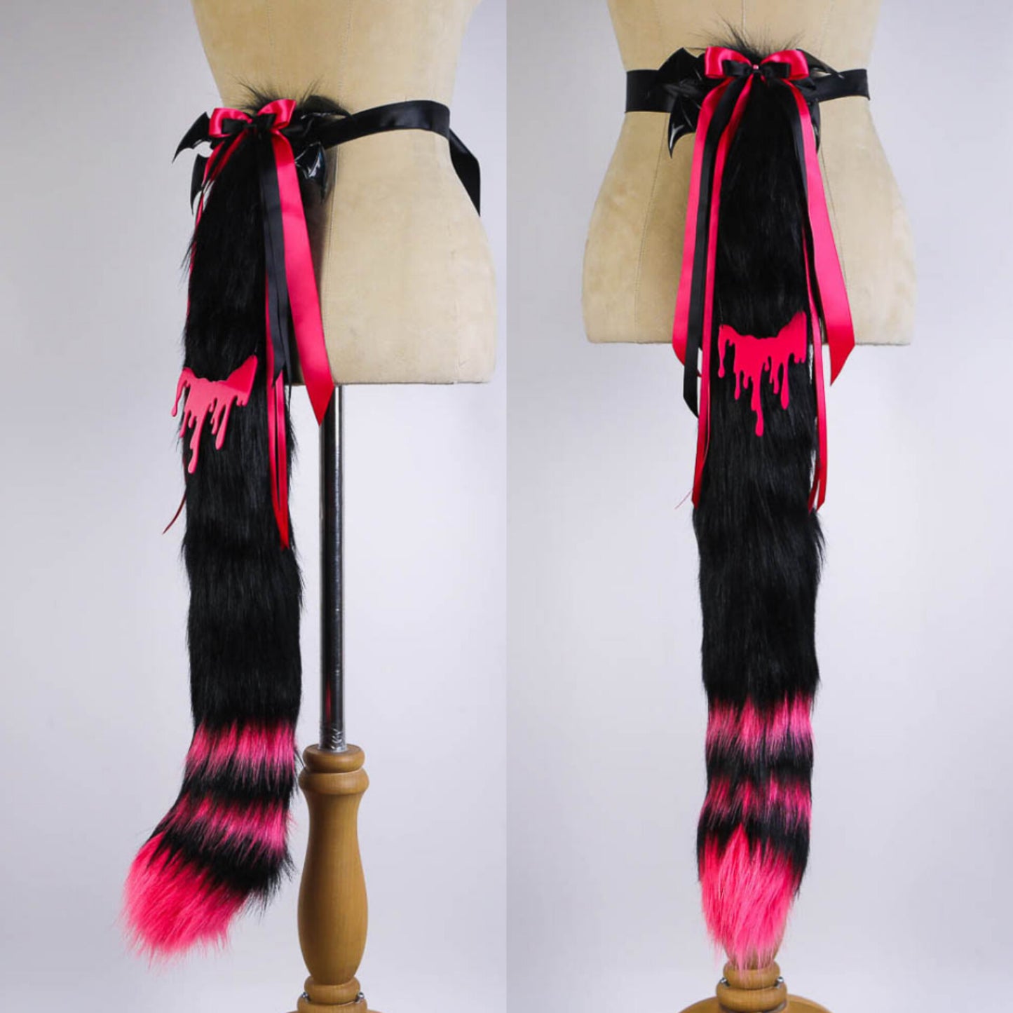 Pink Spooky Kitty Ears and Tail Set