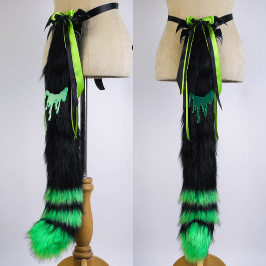 Green Spooky Kitty Tail