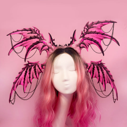 Pink Cyber Dragon Ears