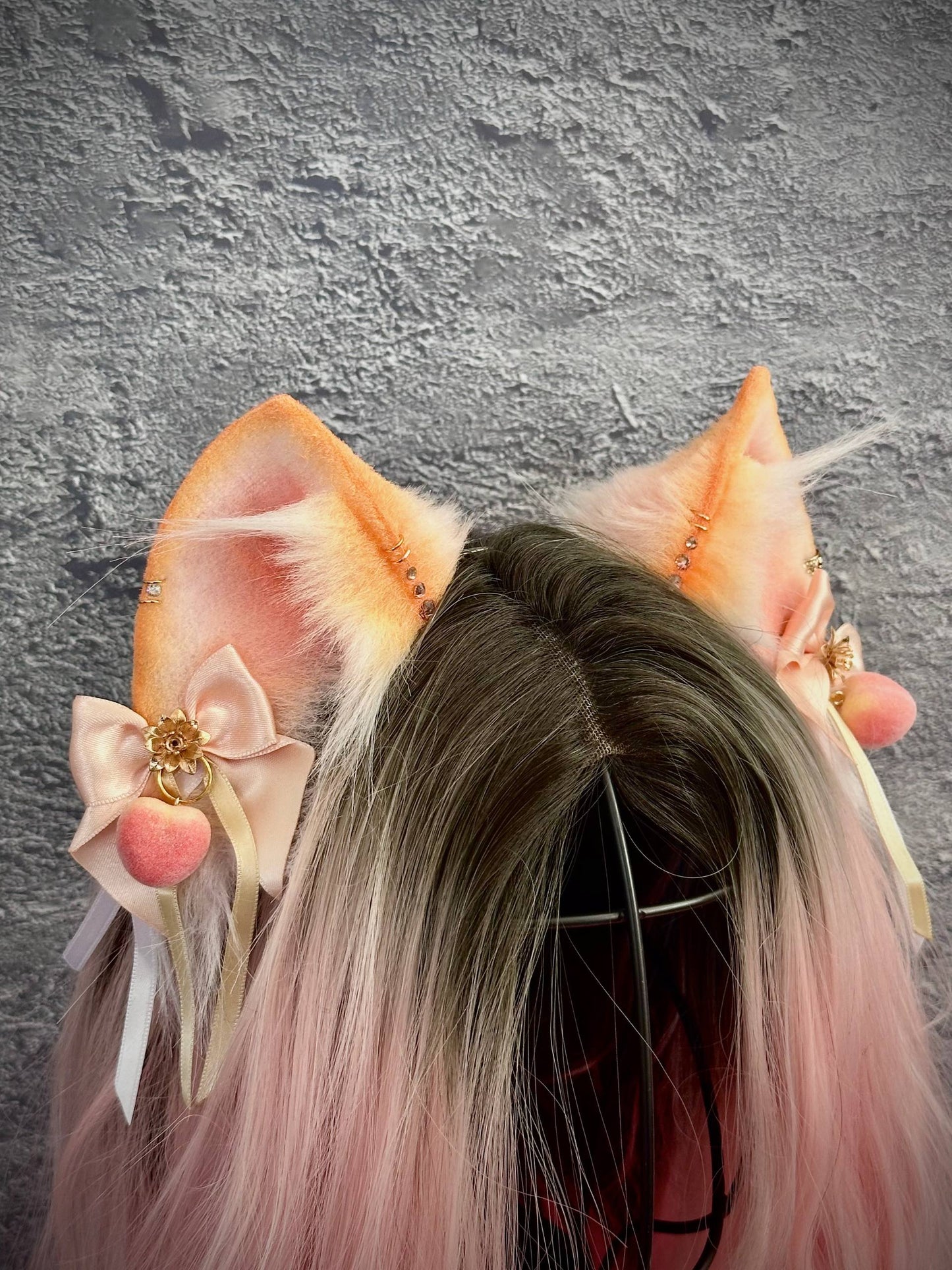 Peach Princess Kitten Ears RFS
