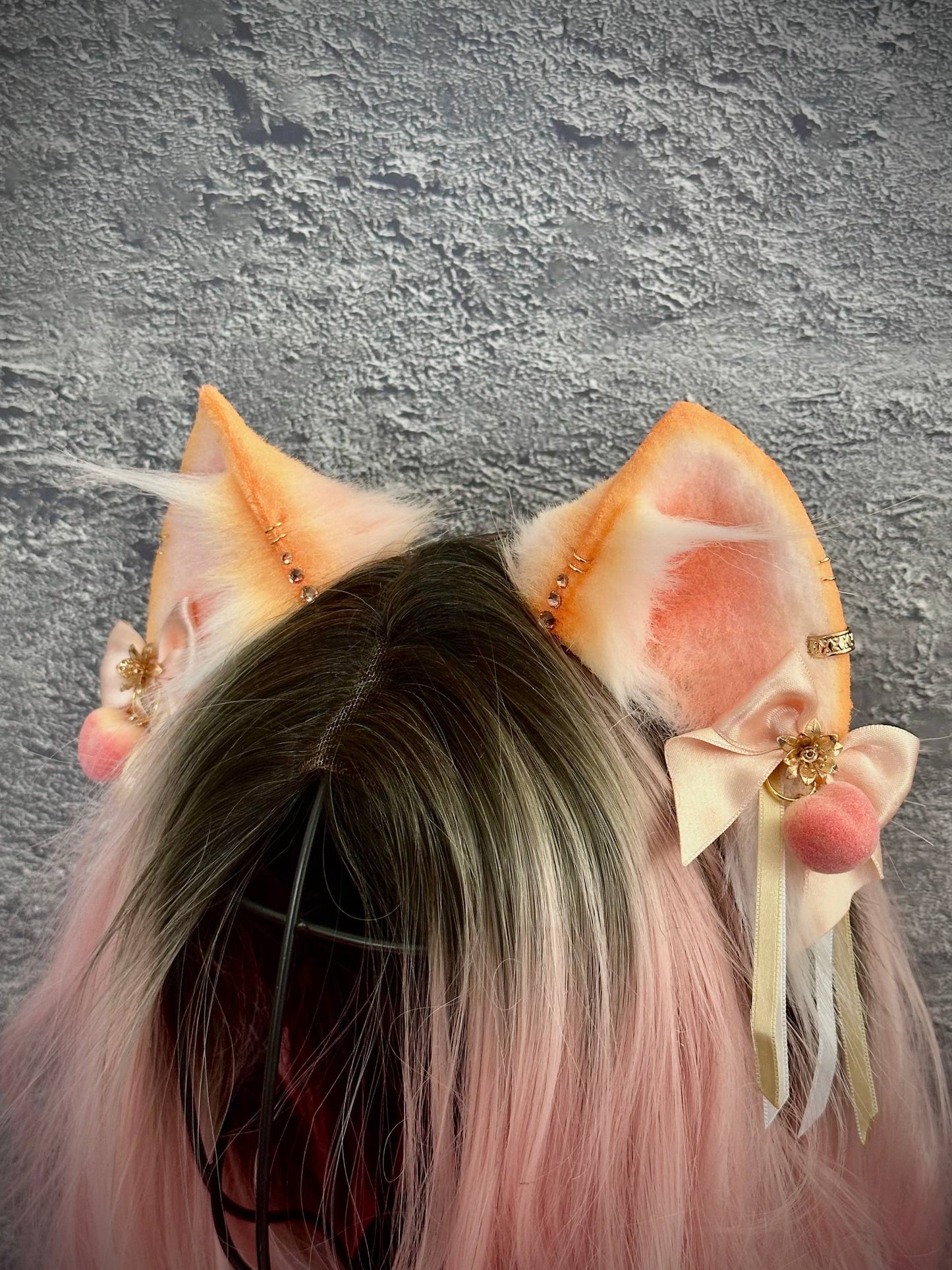Peach Princess Kitten Ears RFS