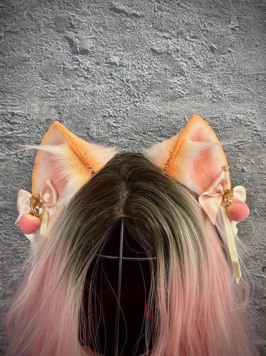 Peach Princess Kitten Ears RFS
