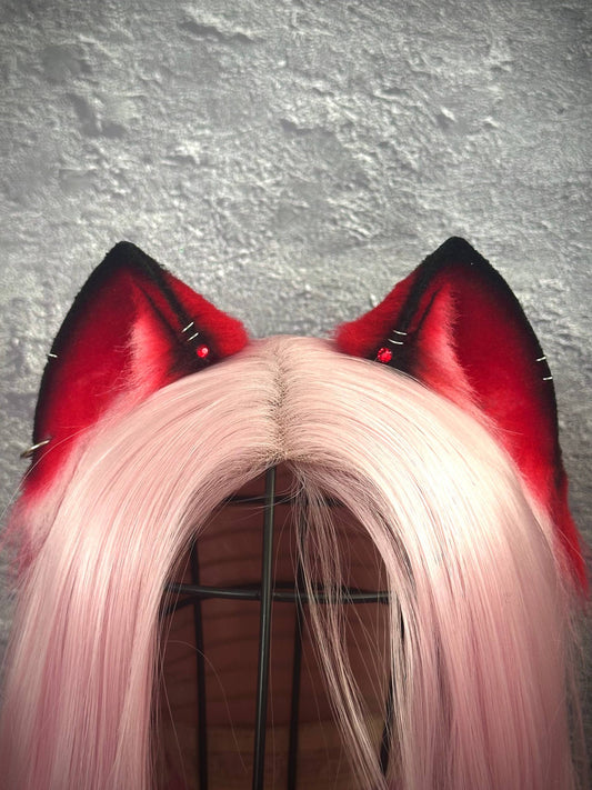 Red Mini Kitten Ears RFS