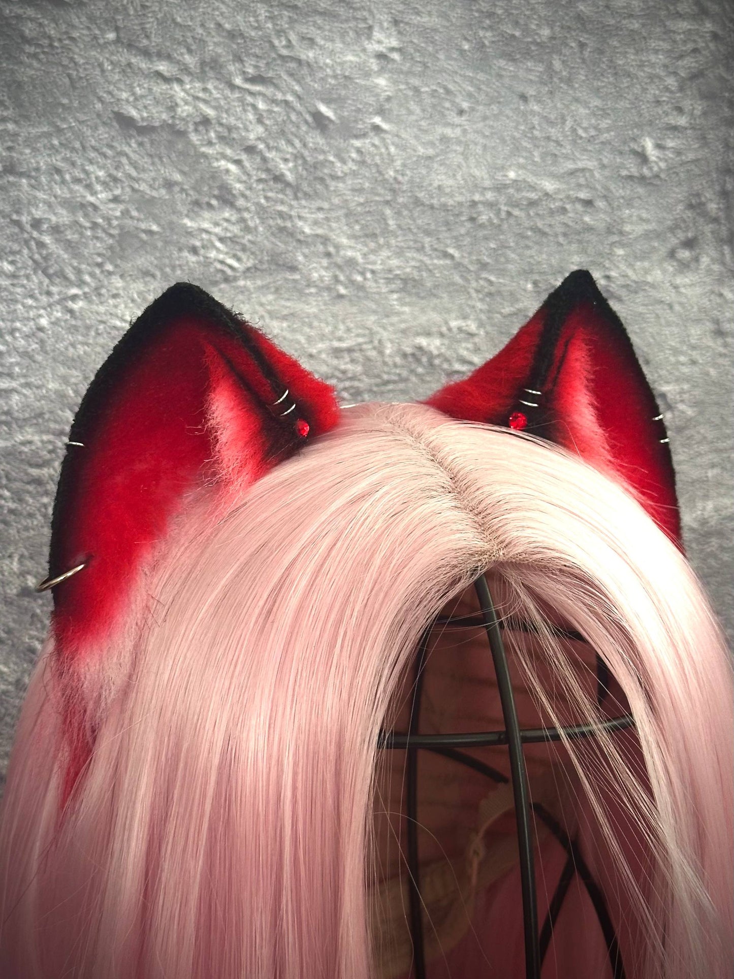Red Mini Kitten Ears RFS