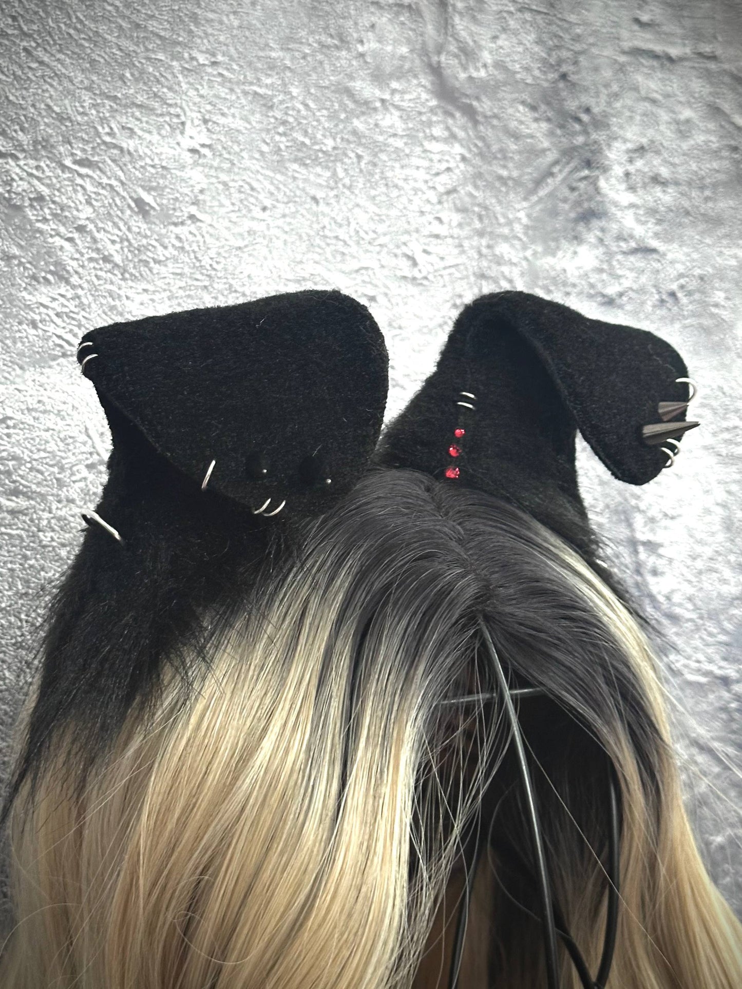 Black Spiked Puppy Ears RFS