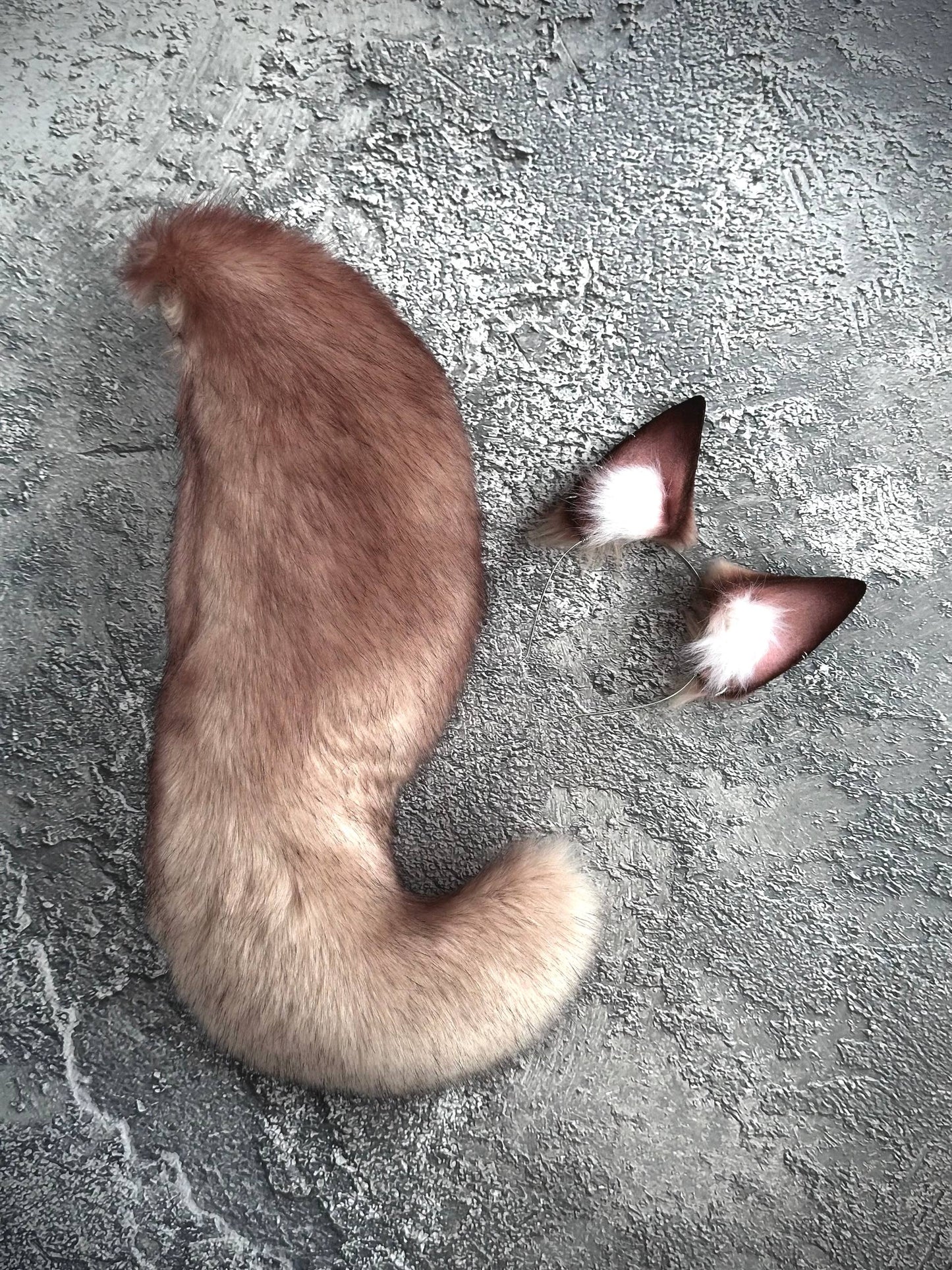 Maple Brown Fox Ears and Tail Set RFS