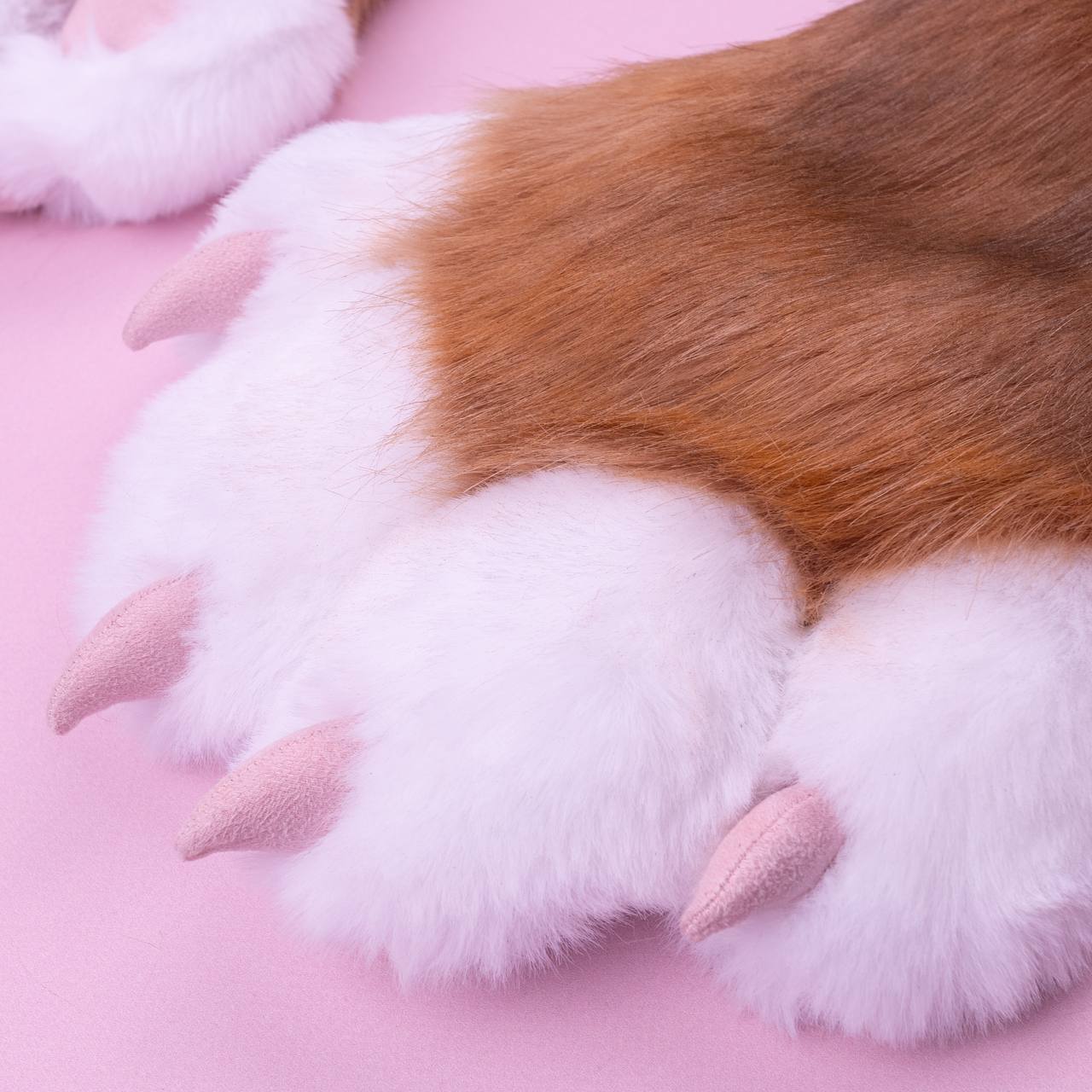Orange Kitten Paws Gloves