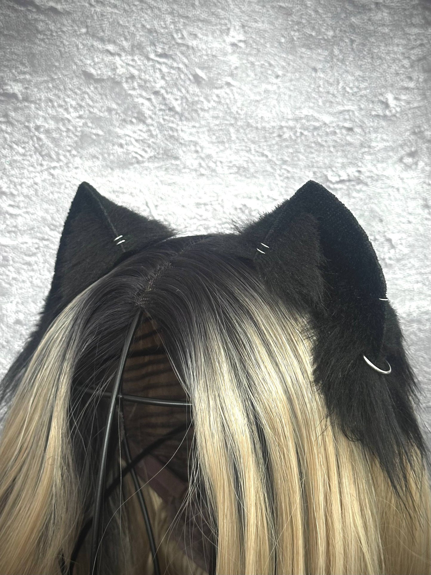 Solid Black Mini Kitten Ears RFS