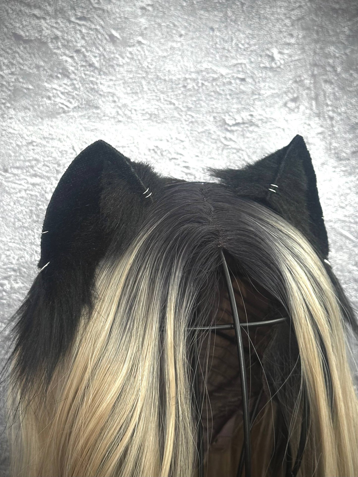 Solid Black Mini Kitten Ears RFS